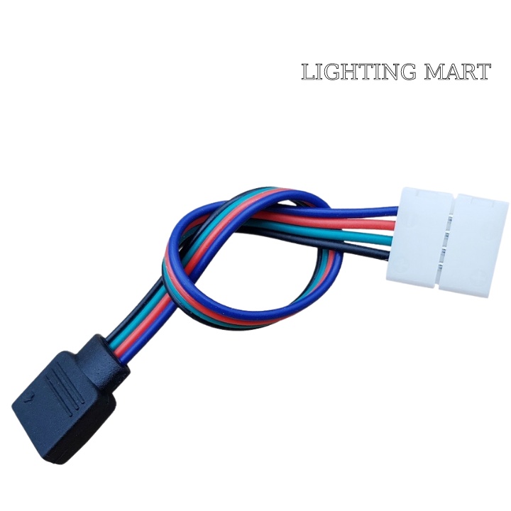 Khớp nối dây Led dán 12V 5050 RGB 4 chân 10mm không hàn - Phụ kiện dây led dán 12V RGB