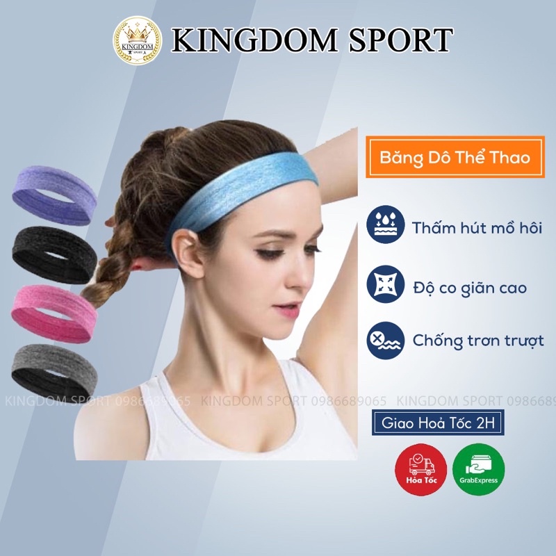 Băng Dô Trán Thể Thao ,Yoga, aerobic, Gym. siêu co dãn KINGDOM SPORT