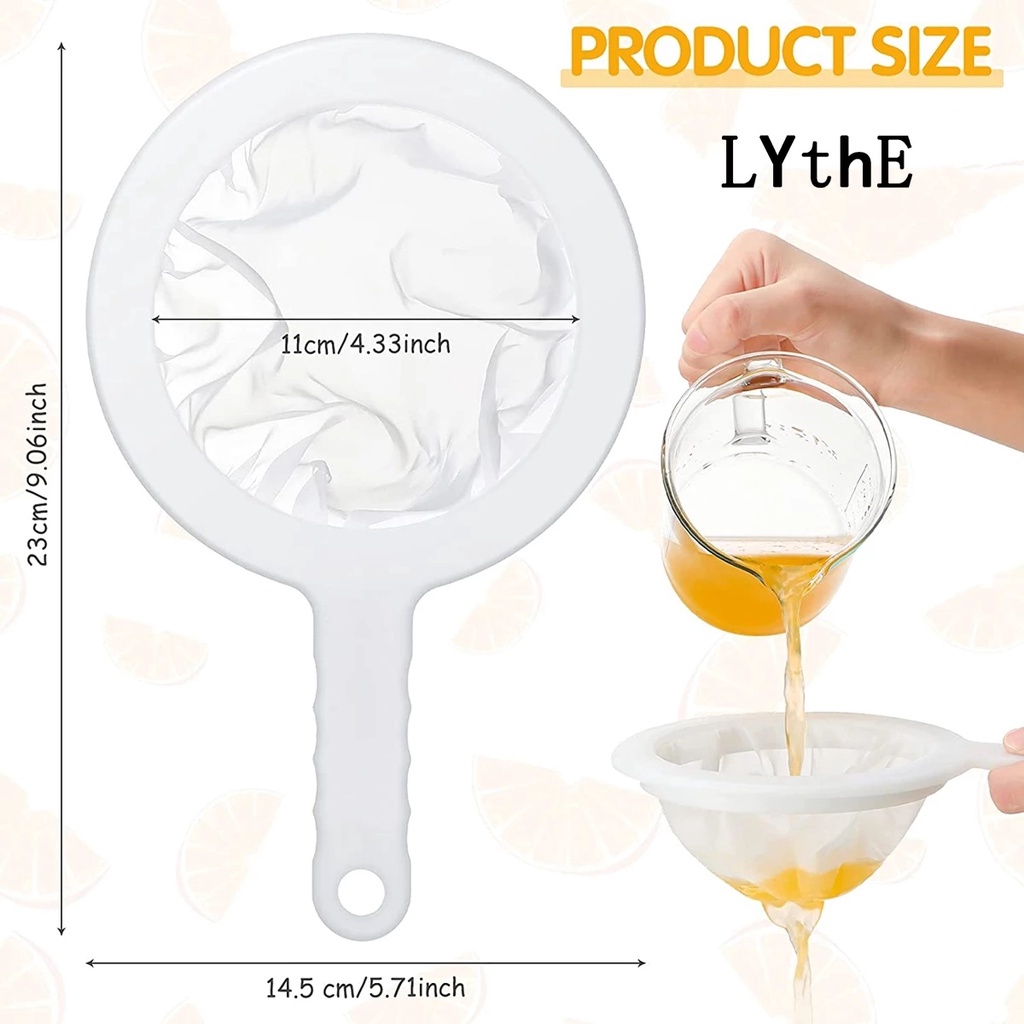 Lưới Lọc Bằng Nylon Siêu Mịn Có Thể Tái Sử Dụng Cho Nhà Bếp 100 / 200 / 400