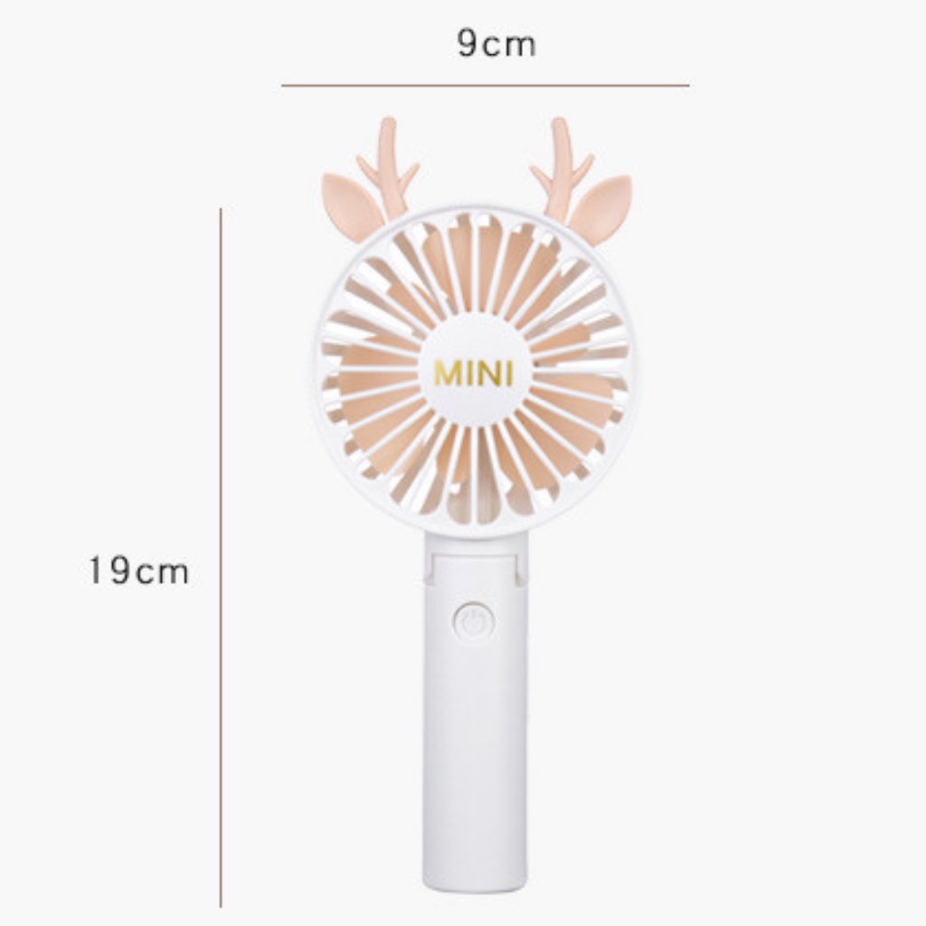 Quạt mini cầm tay làm mát chuồng hamster, sạc USB