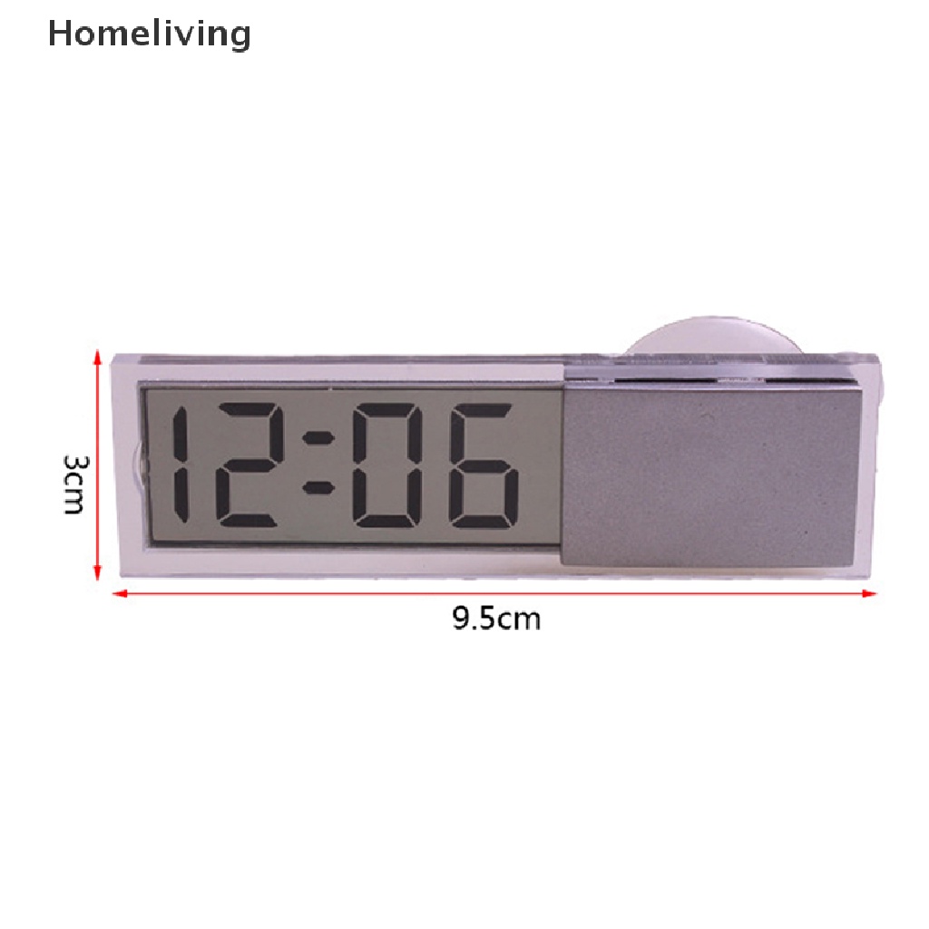 Đồng Hồ Điện Tử Mini Màn Hình LED Có Giác Hút Gắn Cửa Sổ Xe Hơi