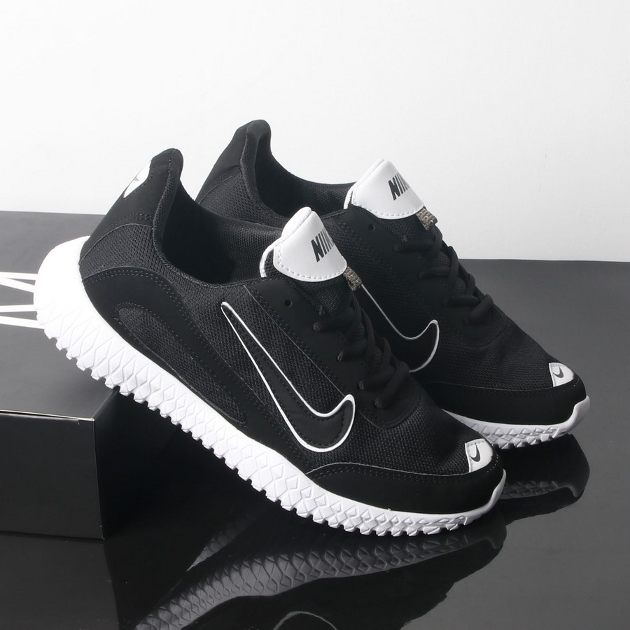 [Mã FAMAYMA2 giảm 10K đơn 50K] Giày sneaker thể thao đen móc trắng siêu rẻ GN298 Gấu Nâu | BigBuy360 - bigbuy360.vn