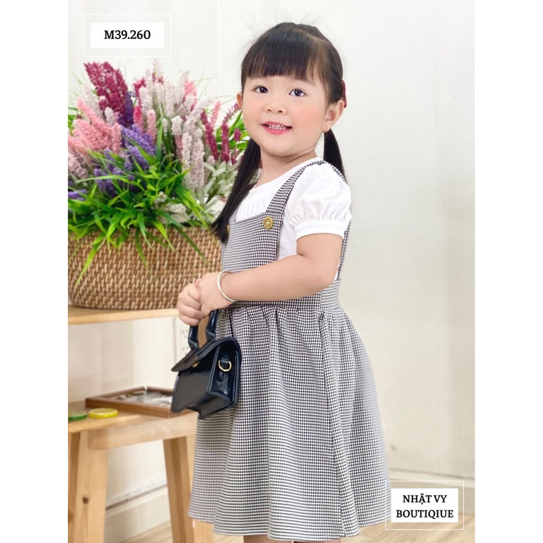 Áo Bé Gái NHẬT VY Tay Phồng Trơn Chất Thun Màu Trắng  - D2339