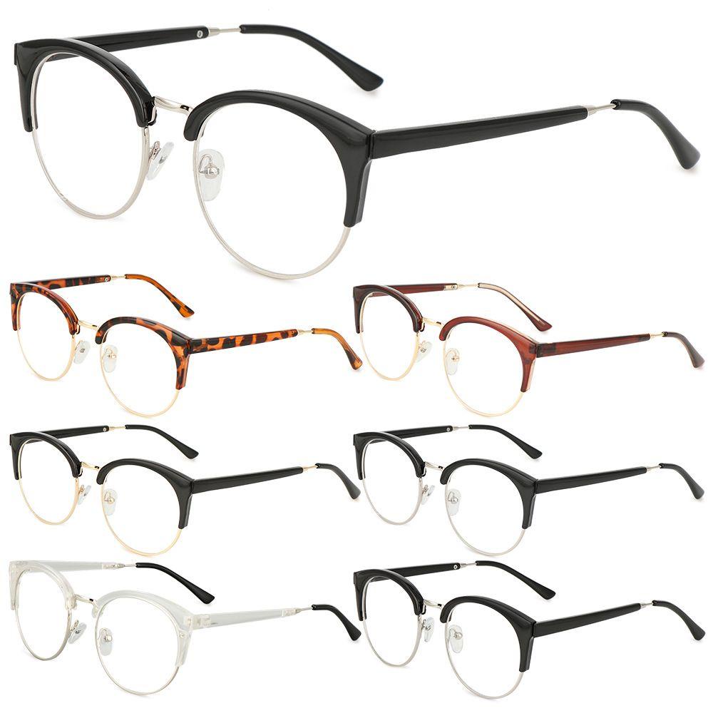 LAY Mắt Kính Thời Trang Tròng Trong Suốt Phong Cách Vintage