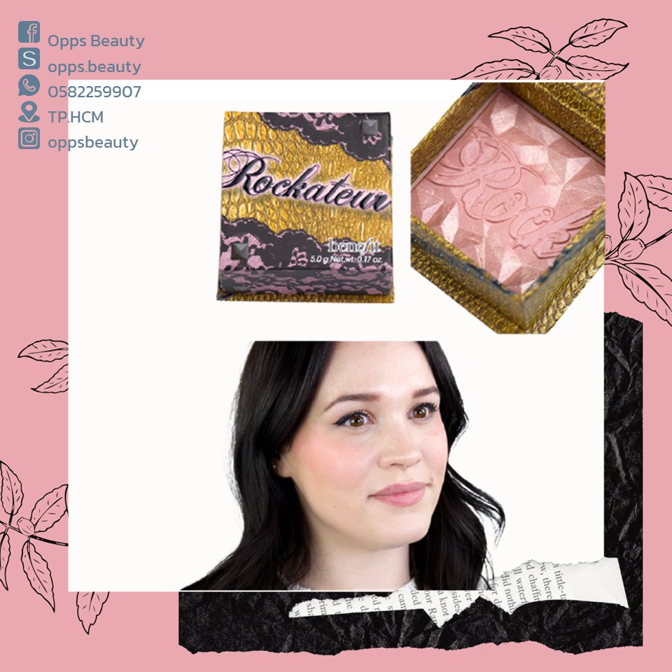 Phấn má hồng BENEFIT Rockateur Rose-Gold Blush