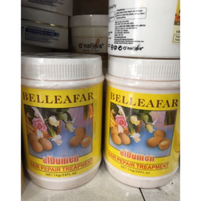 Dầu Hấp Tóc Trứng Gà Kum Fong Belleafar Albumen 1kg | BigBuy360 - bigbuy360.vn