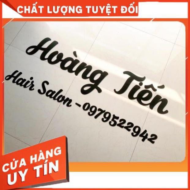 CHỮ DÁN TƯỜNG Chữ mica đen trang trí [ Đặt theo yêu cầu ]