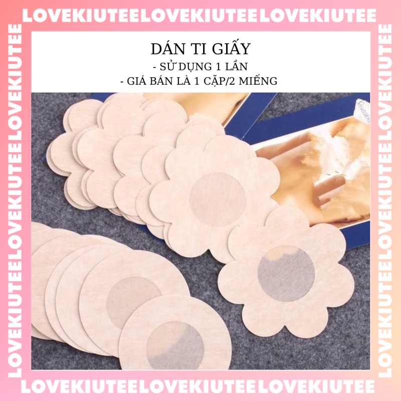 Miếng dán ngực hình hoa và miếng dán ngực silicon dành cho bạn gái LOVEKIUTEE