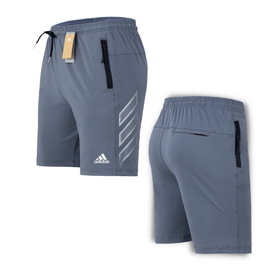 Quần đùi nam tập gym, quần short thể thao nam mặc mát chất liệu thun poly co dãn tốt Q132