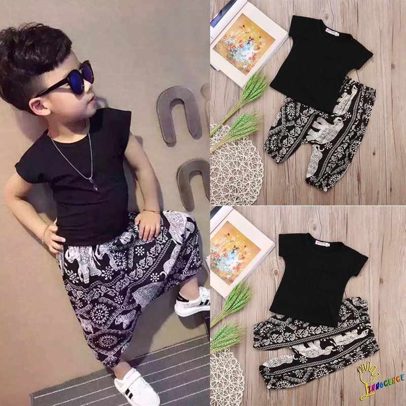 ❤XZQ-2016 Newborn Infant Baby Boys Girls Clothes T-shirt Tops+Pants Outfits 2pcs Set