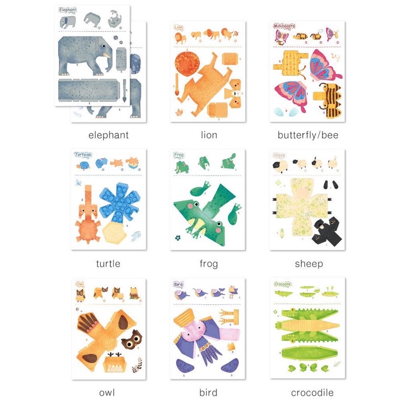Đồ Chơi Xếp Giấy Origami Mideer - 10 Loài Động Vật