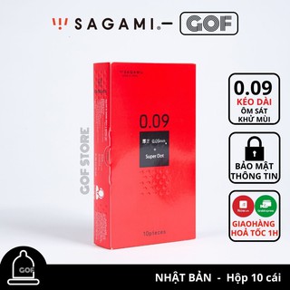 Bao cao su Sagami 0.09 mm Super Dot