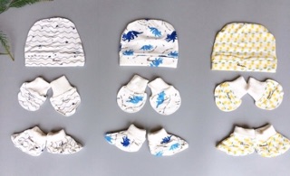 [AVALER] Combo mũ, bao chân, bao tay avaler cho bé