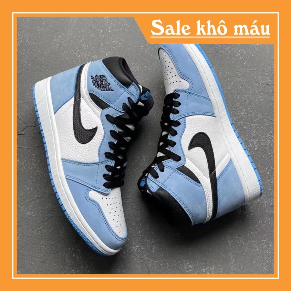 ✜Giày thể thao air Jordan Xanh Dương cổ cao nam nữ full box bill