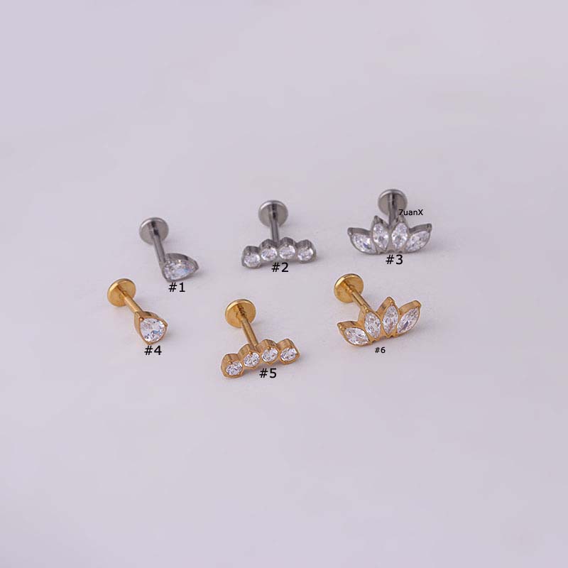 1 Khuyên Xỏ Tai/Tai/Môi Bằng Thép Titan G23 16gauge
