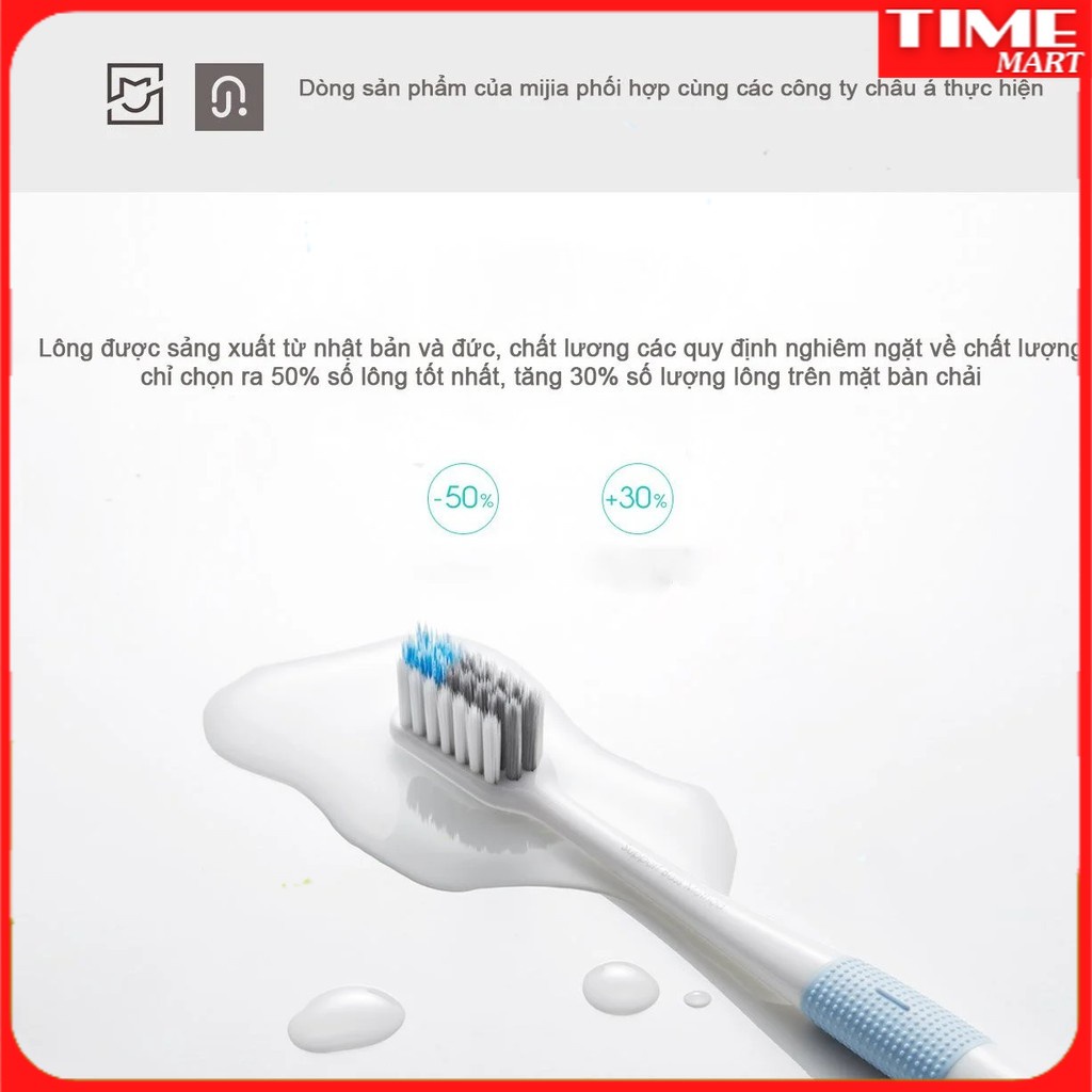 Bàn chải đánh răng Xiaomi Deep Clean Bass Toothbrush[TIME_MART siêu thị tiện ích gia đình]