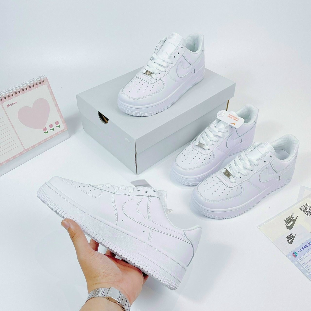 Giày_Nike AF1 Trắng , Giày_Nike Air Force 1 Full Trắng Cao Cấp Full Size Nam Nữ 36_43 | BigBuy360 - bigbuy360.vn