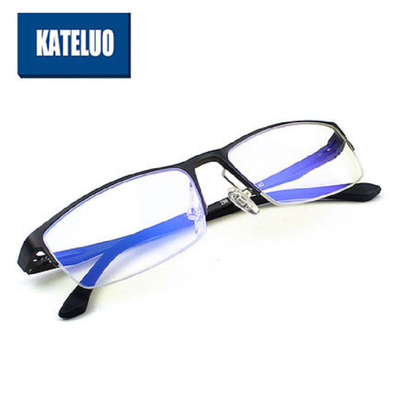 Kính cận thời trang KATELUO 298 Nhôm kính bảo vệ máy tính ánh sáng xanh / laser chất lượng cao dành cho nam doanh nhân