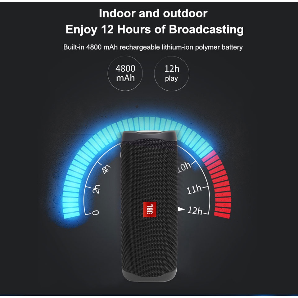 Loa Bluetooth JBL FLIP5 Âm Thanh Siêu Trầm Và Phụ Kiện