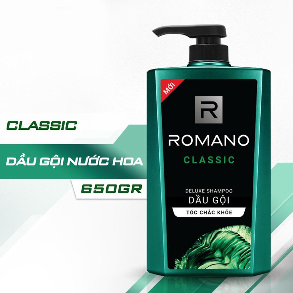 Dầu gội Romano Classic 650g (Chính Hãng)