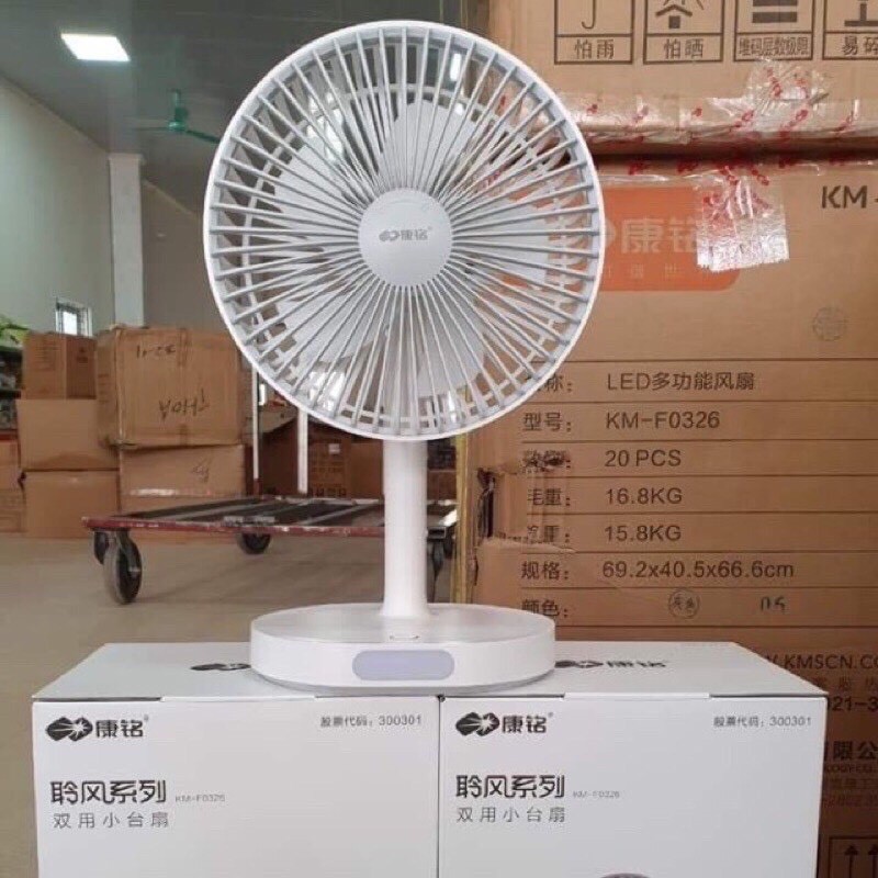 QUẠT TÍCH ĐIỆN KM-F0326- CÓ ĐÈN