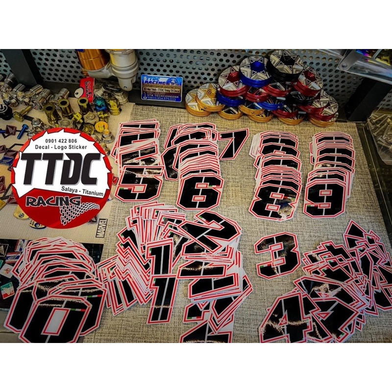 Tem Logo Sticker Số thứ tự 🇹🇭✌