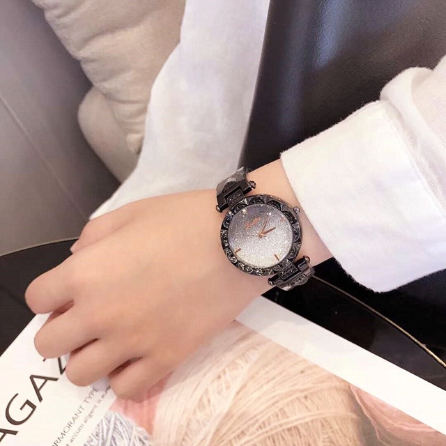 Đồng Hồ Nữ Scottie 8068 Mặt Nhũ Chính Hãng