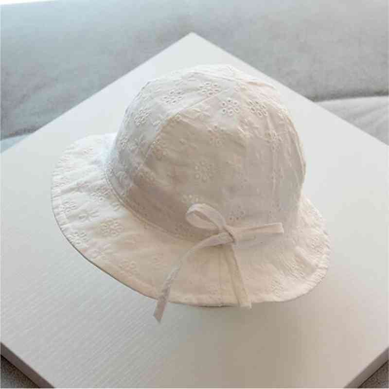 Mũ Cotton Mềm Đính Nơ Hoa Thời Trang Xuân Hè Cho Bé Gái