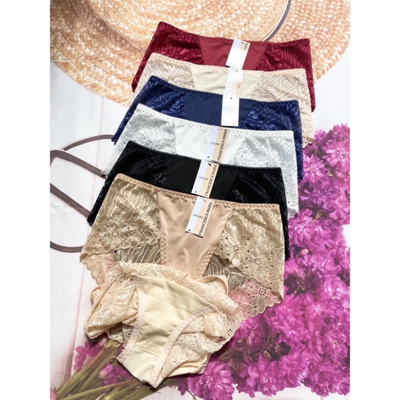 💖Quần Lót Nữ💖Quần Ren Xuất Khẩu-Chíp Lót Phối Ren Lưng Cao
