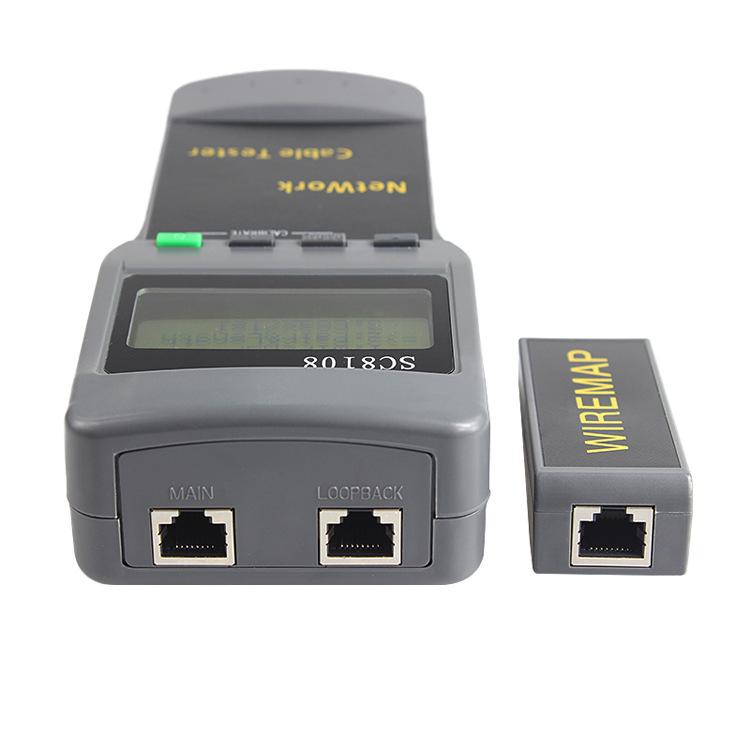 SC8108 Portable Wireless Network Cable Tester Digital Network LAN Phone Cable Tester & Meter with