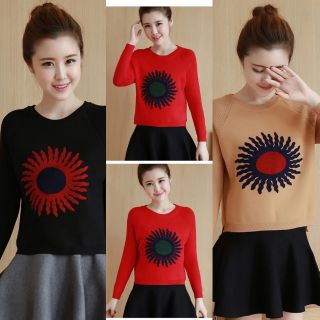Áo len vạt lệch sang chảnh