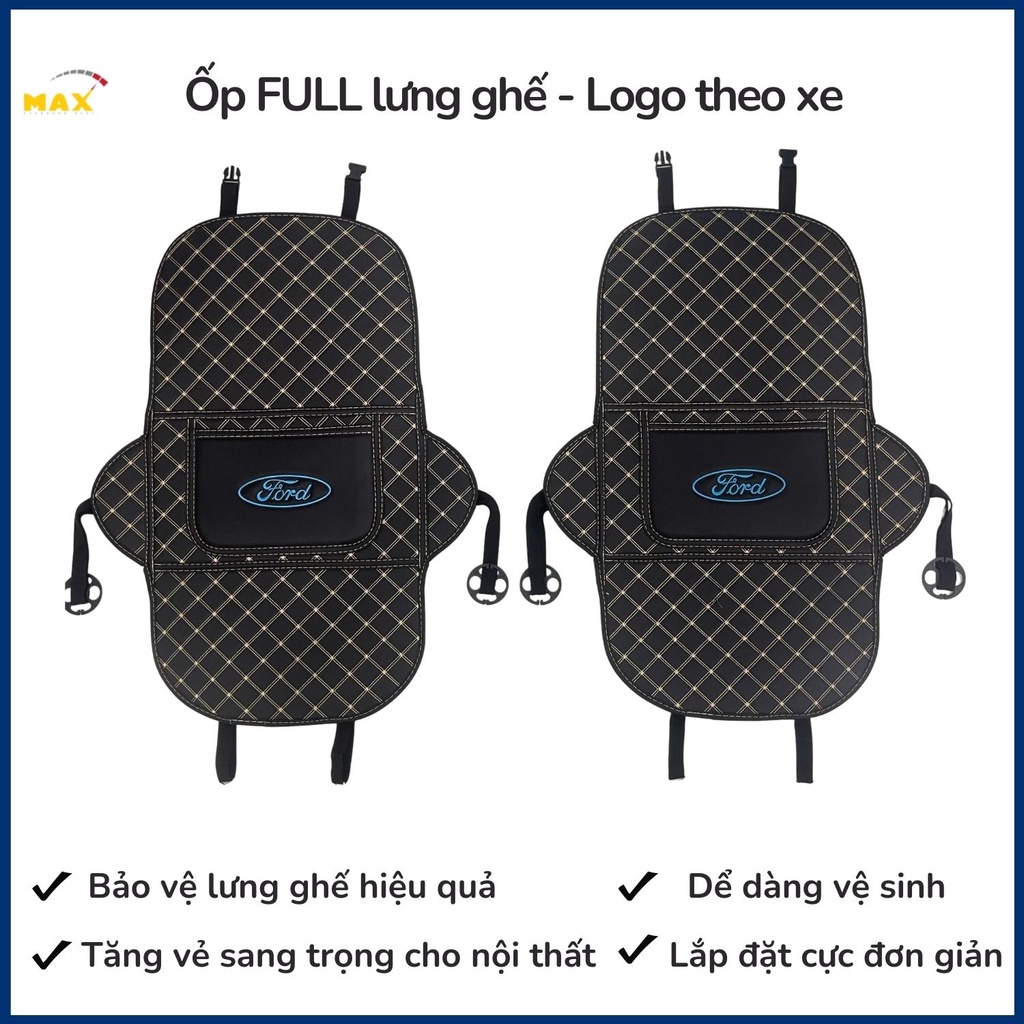 Bọc Ghế Ô Tô Chất Liệu Da Cao Cấp Chống Trầy Xước Bảo Vệ Hiệu Quả Ghế Xe - Có Ngăn Túi Tiện Lợi - Áo Bọc Ghế Ô tô