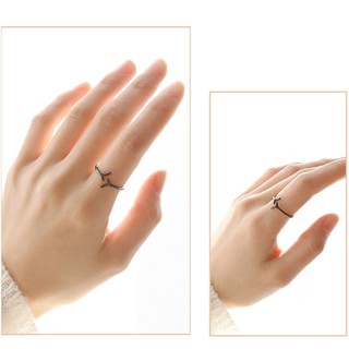 Nhẫn đen đơn giản xinh xắn