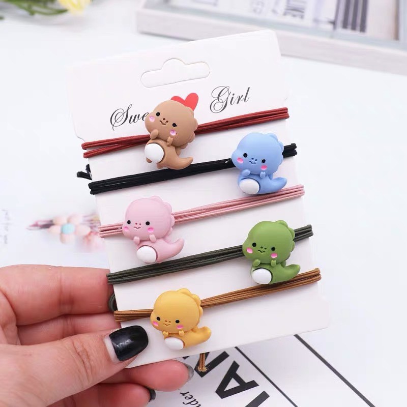 Dây buộc tóc hình khung long chất liệu co dãn cực tốt ( ảnh thật 100%) #6