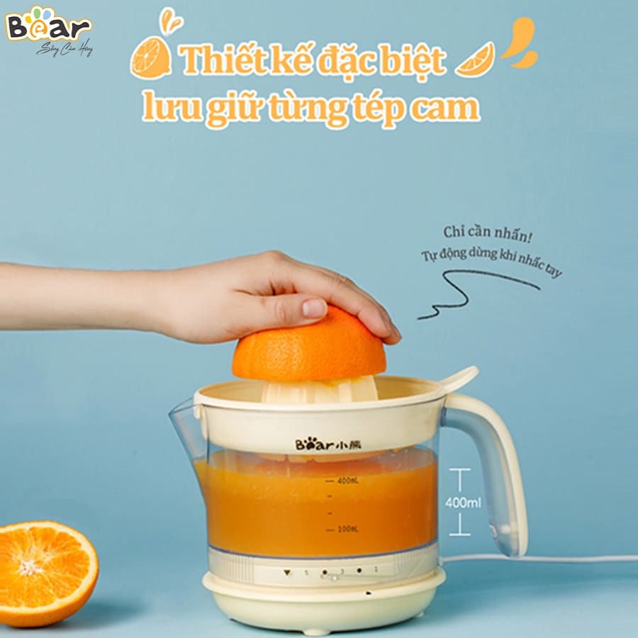 Máy Vắt Cam Chính Hãng Bear 💖 𝘍𝘳𝘦𝘦𝘴𝘩𝘪𝘱 💖 Máy Vắt Nước Cam Tự Động Bear CZJ-A04B1 Có Bảo Hành