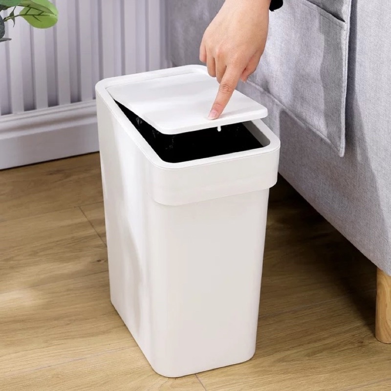 A - LIFE Thùng Đựng Rác Dạng Đẩy Loại Nhấn Cỡ Lớn Hiện Đại Cho Phòng Khách / Phòng Ngủ / Phòng Tắm / Hẹp