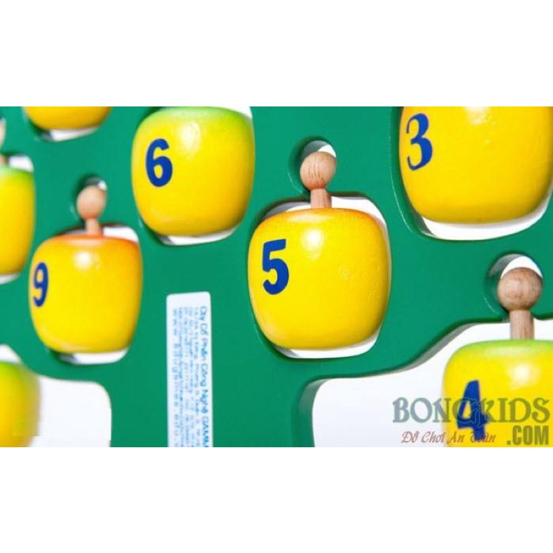 Đồ chơi lắp ghép cây táo học chữ và số, đồ chơi cây táo lắp ghép chữ số thông minh cho bé