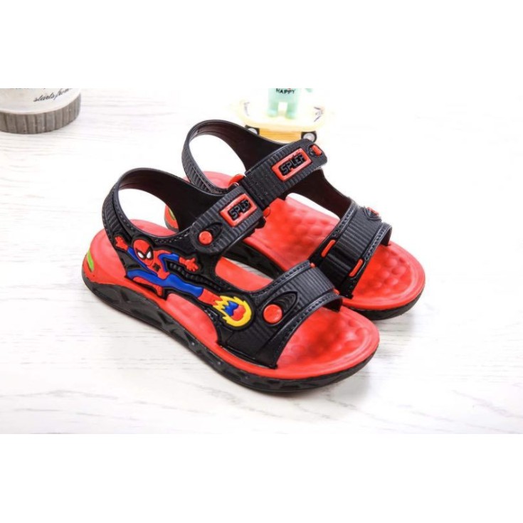 Dép sandal cho bé trai siêu nhân anh hùng (3 màu tuỳ chọn) + Tặng vớ cho bé