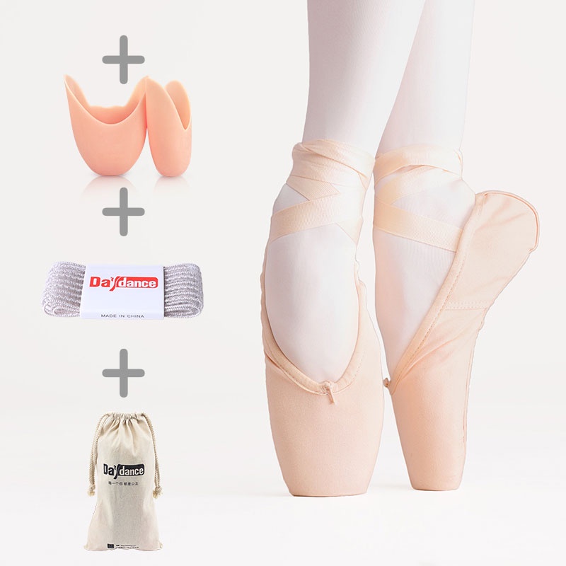 Giày múa ba lê bằng vải canvas chuyên nghiệp size 31-43 thời trang cho người lớn và trẻ em