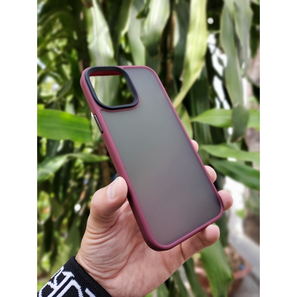 Ốp Lưng likGus nhám viền dẻo cho iPhone 13, 13 Pro, 13 Pro Max chống sốc, chống Vân tay Hàng chính hãng
