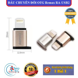 Đầu chuyển đổi microusb sang lightning remax ra-usb2 chính hãng i đầu otg