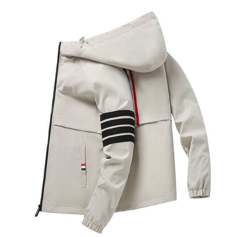 Áo Khoác Thể Thao Có Mũ Trùm Phong Cách Hàn Quốc Thời Trang Xuân Thu 2022 Cho Nam