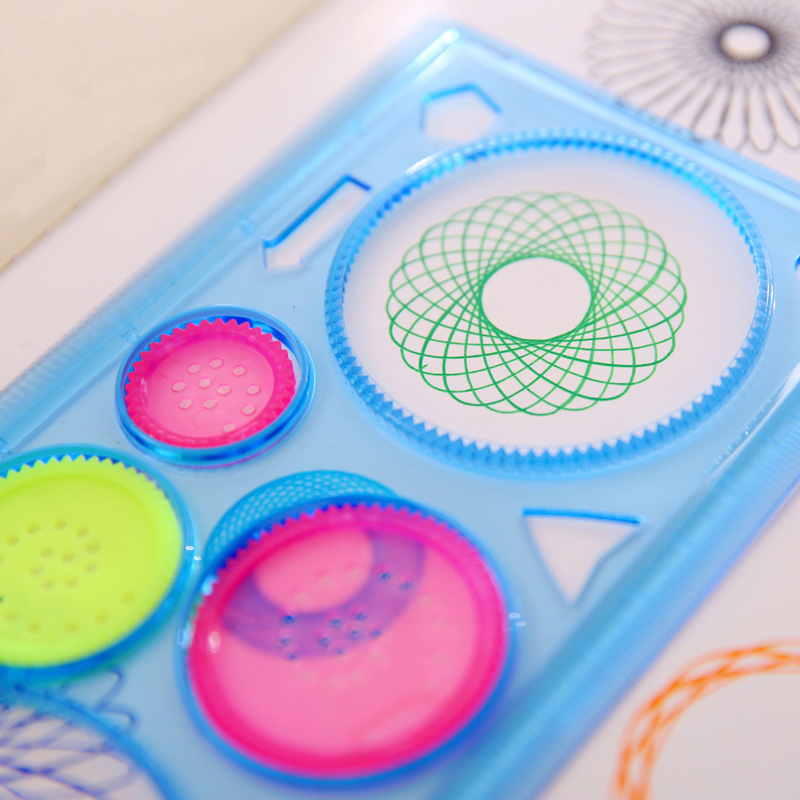 Multi-function Puzzle Spirograph Geometric Ruler/ Students Drawing Toys Children Learning Art Tool