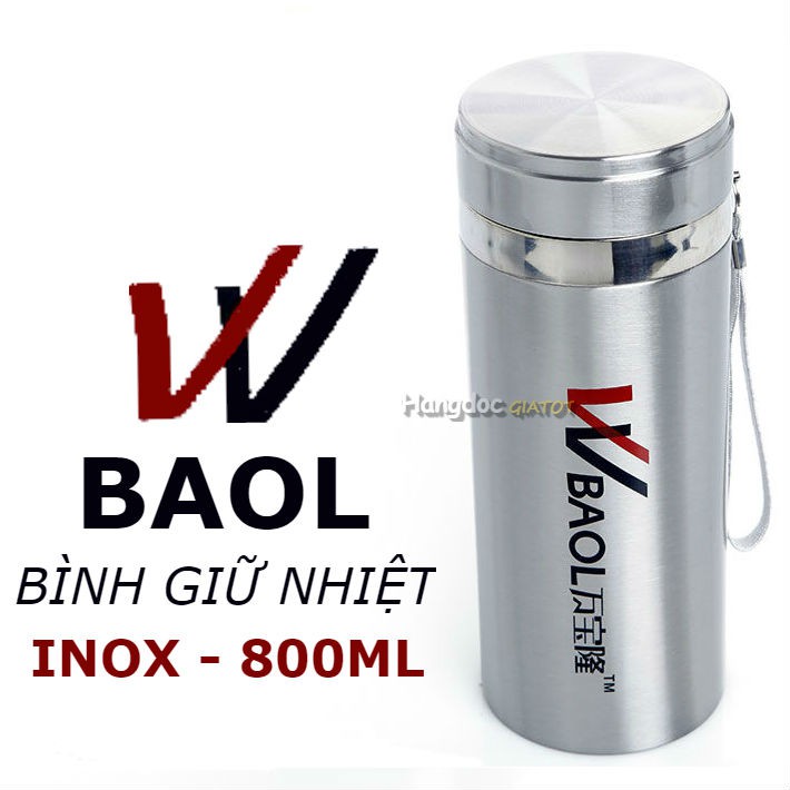 Bình giữ nhiệt BAOL 800ml inox 304 cực dày dặn -dc3136