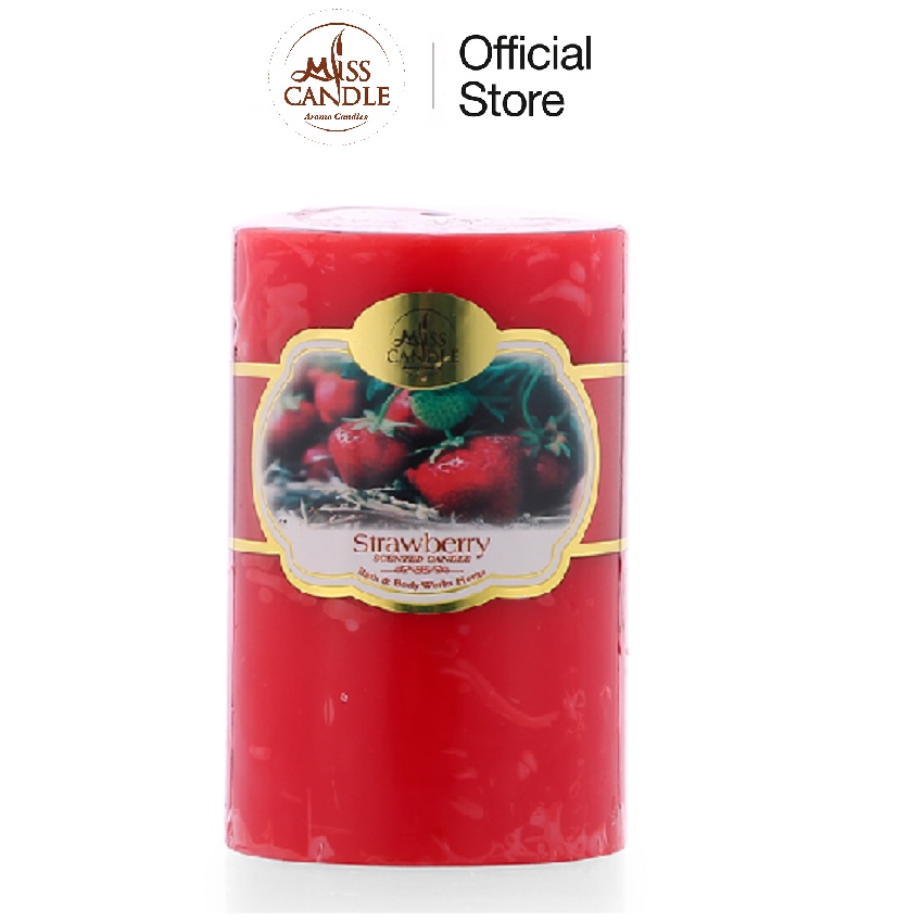 Nến thơm trụ tròn D5H8 Miss Candle NQM0819 5 x 8 cm (Chọn màu)