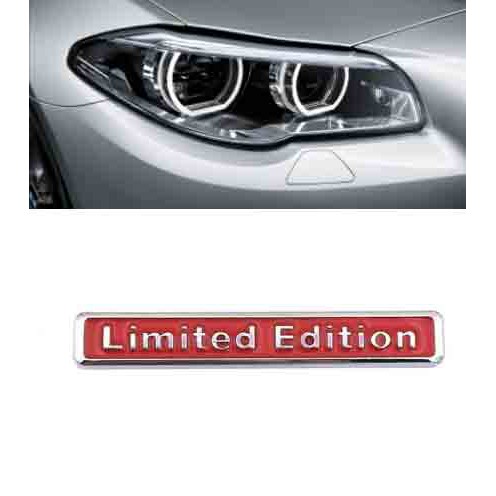 Sticker decal tem logo kim loại 3D chữ LIMITED EDITION trang trí xe hơi ô tô phù hợp Toyota Vios Inn