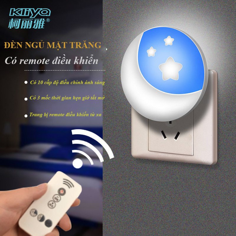 Đèn LED Ngủ Thông Minh Cảm Biến Ánh Sáng Tự Tắt Mở