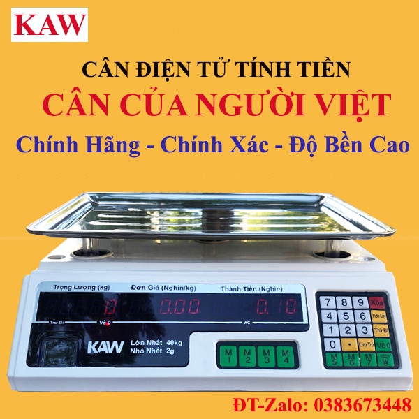 Cân Điện Tử Tính Tiền Sạc Pin 40Kg MẪU CHỌN LỌC, Cân điện tử tính tiền tốt nhất cho cửa hàng hoa quả