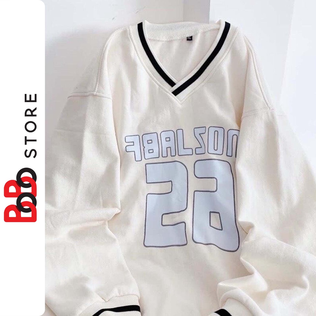 Áo khoác nỉ bông sweater form rộng họa tiết số ngược dành cho nam nữ - BoBo Store