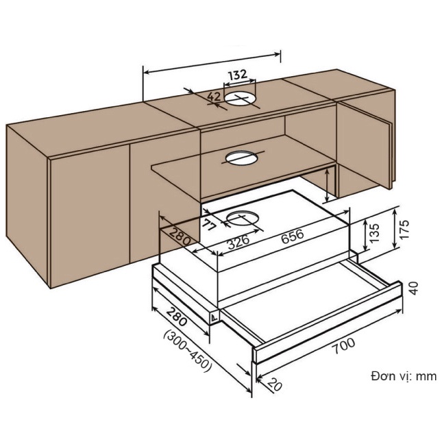 Máy hút mùi Canzy CZ-C517B - Chính Hãng